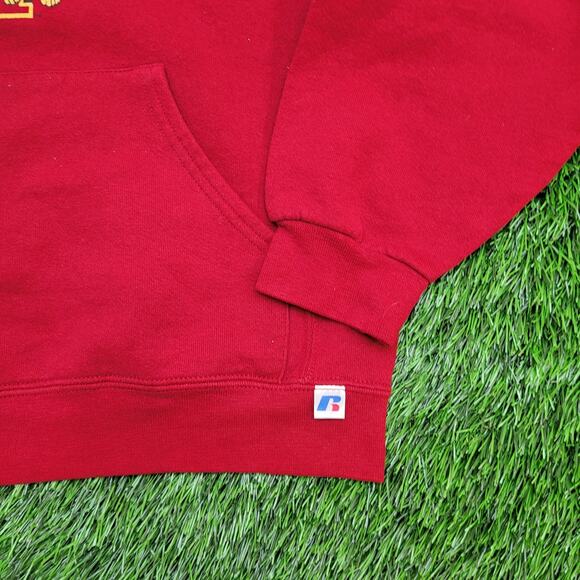 Vintage Y2K Tuskegee University Hoodie Women Small 19x23 Red - Picture 14 of 15